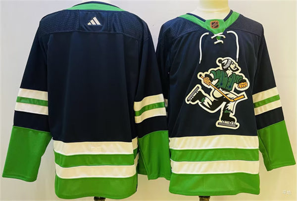 Men's Vancouver Canucks Blank Navy 2022 Reverse Retro Team Jersey Men's Vancouver Canucks Blank Navy 2022 Reverse Retro Team Jersey